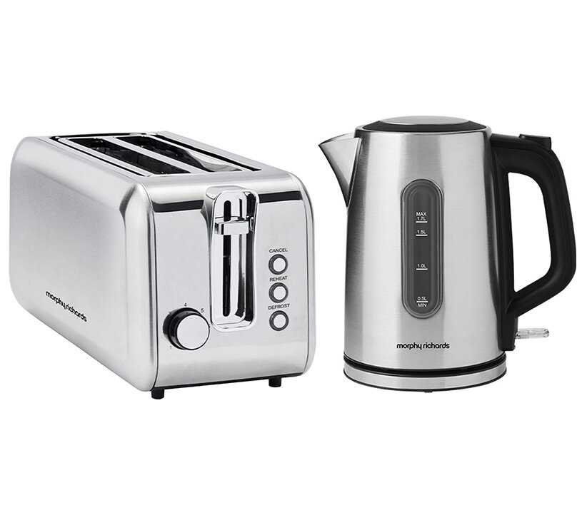 Morphy richards grey kettle and toaster best sale