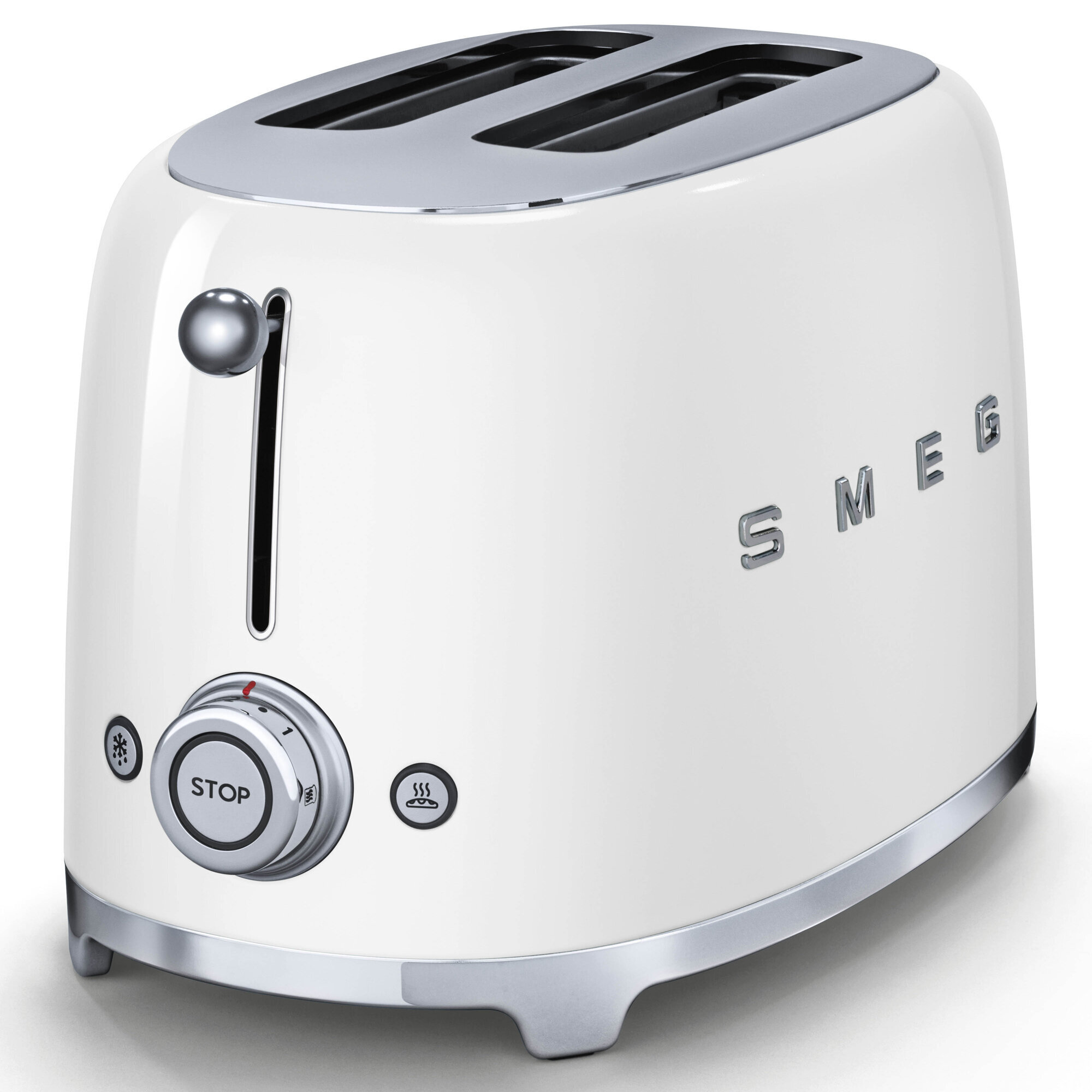 Smeg White Kettle and 2 Slice Toaster Pack KLF03WHAUTSF01WHAU