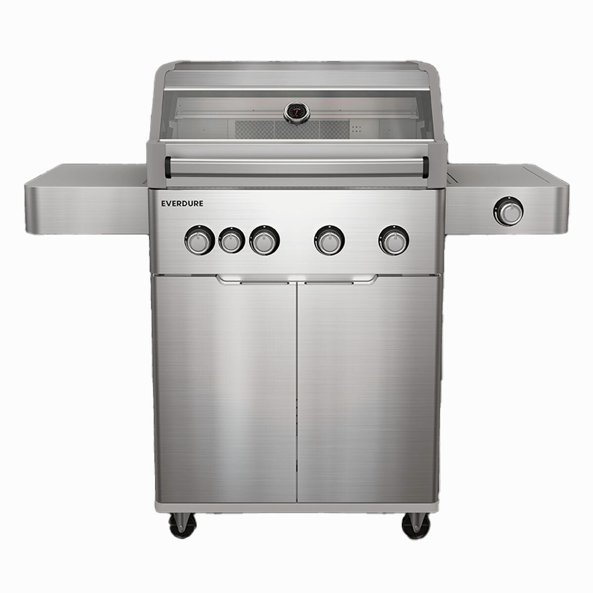 Everdure Hayman Series 4 Burner BBQ Silver E4TS Appliances