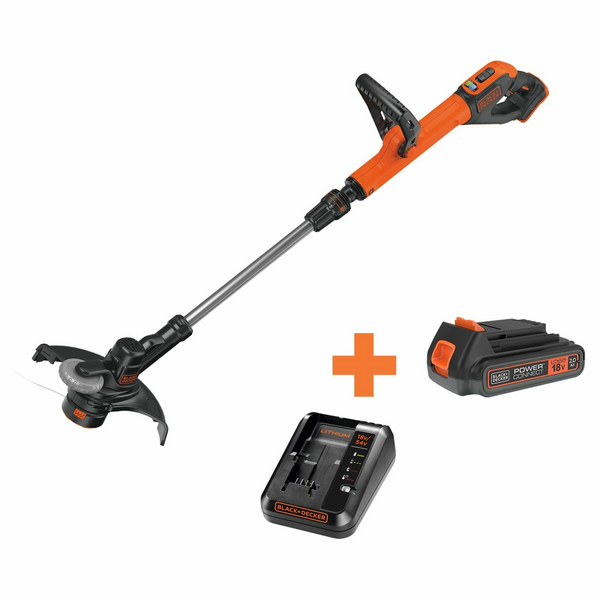 Black Decker 28cm 18V Lithium Ion Cordless String Trimmer STC1820PC XE Appliances Online Commercial