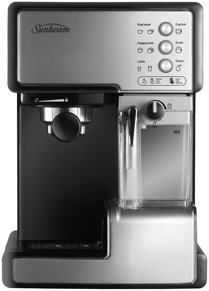 Sunbeam coffee machine espresso cappuccino store latte automatic beverage maker em5000