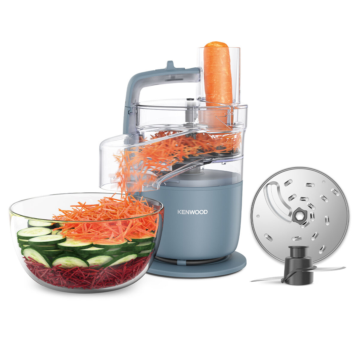Kenwood MultiPro Go Food Processor Storm Blue FDP22130GY