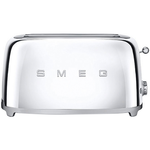 Smeg 50s Retro Style 4 Slice Toaster Steel TSF02SSAU Appliances