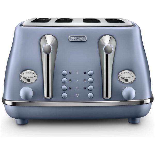 Delonghi Icona Capitals 4 Slice Toaster Amsterdam Blue CTOC4003LA