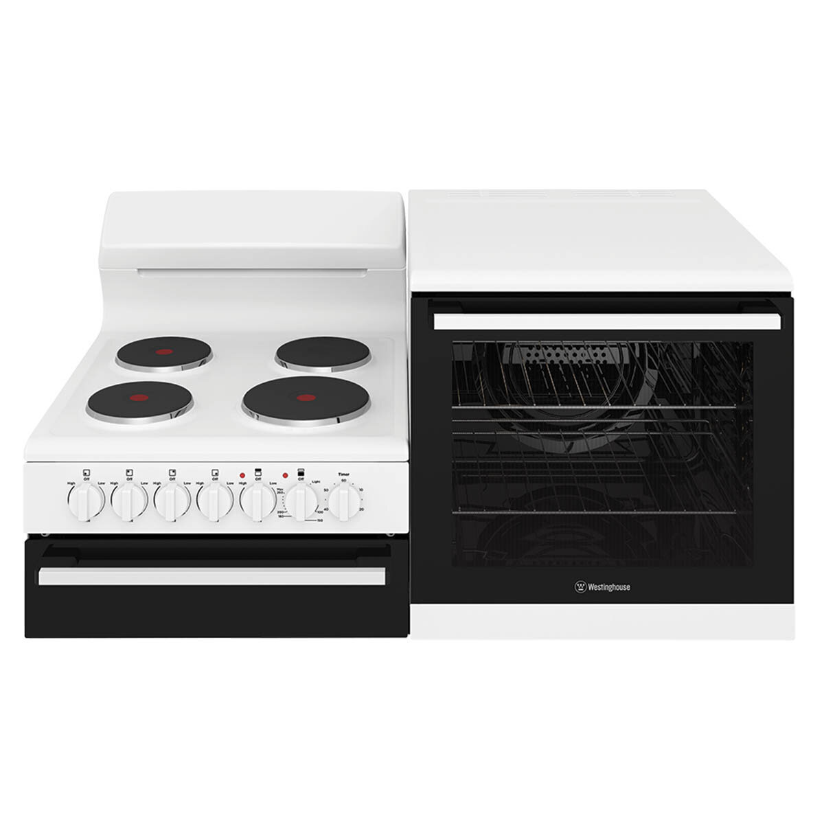 Westinghouse Elevated Electric Oven Stove WDE132WC R