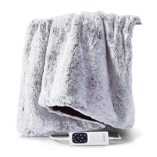 Sunbeam Feel Perfect Faux Fur Heated Throw TRF4300 Appliances Online Commercial