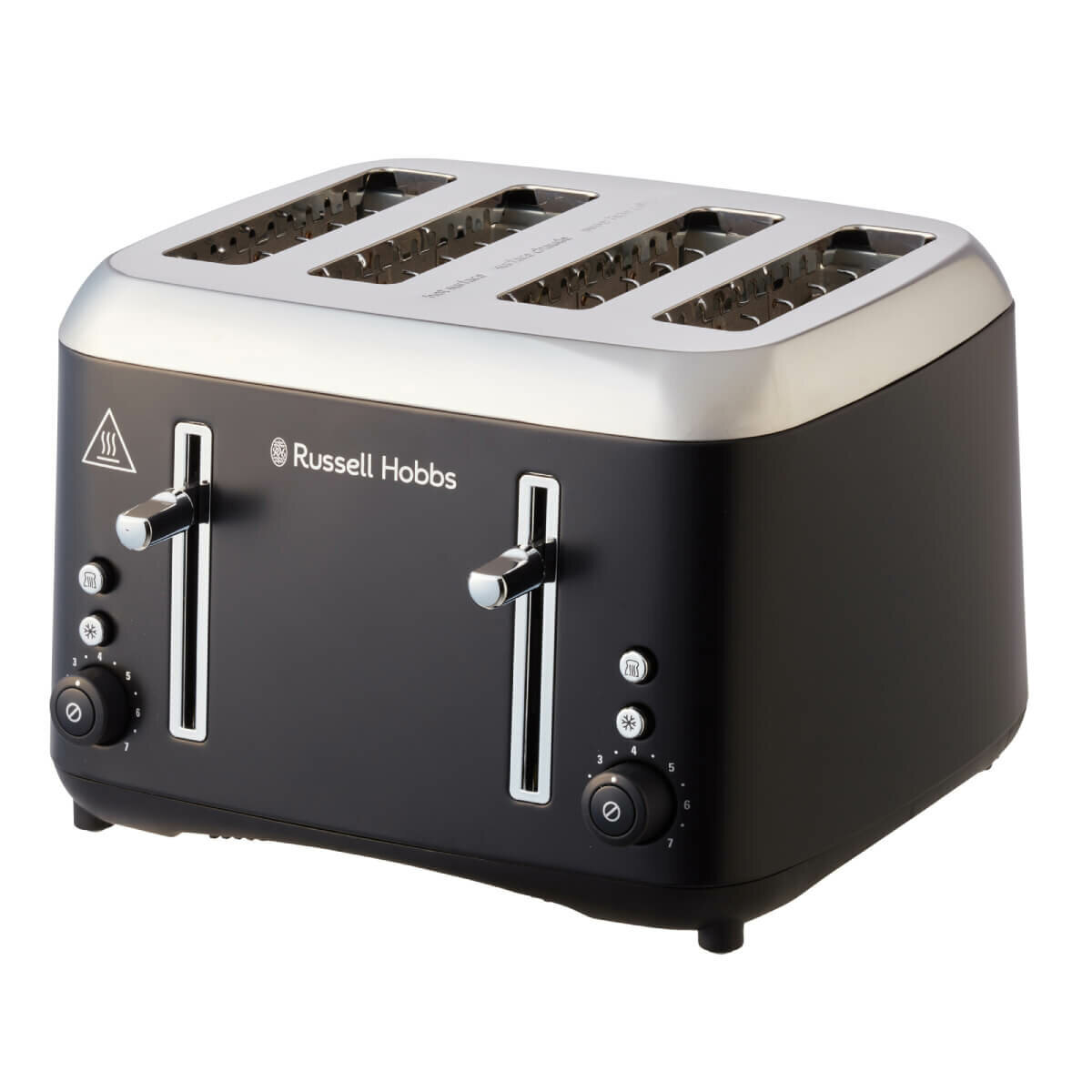 Russell Hobbs Addison 4 Slice Toaster Matte Black RHT514BLK Appliances Online Commercial
