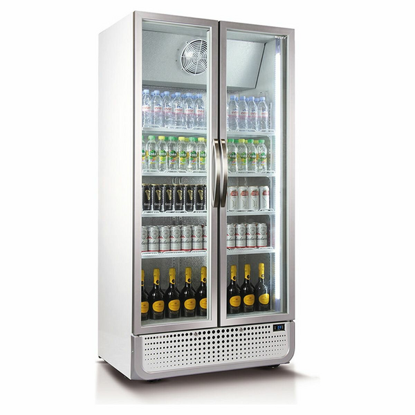 Husky 795L Glass Double Door Fridge C8PRO H WH AU HU