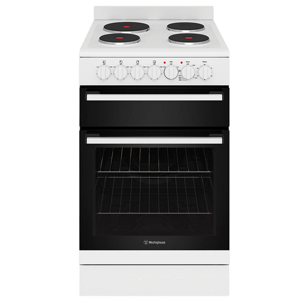 Westinghouse 54cm Freestanding Fan Forced Electric Oven Stove WFE532WC Appliances Online Commercial