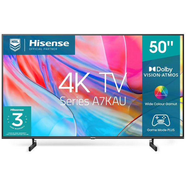 Hisense 50 Inch A7KAU 4K UHD Smart TV 50A7KAU | Appliances Online