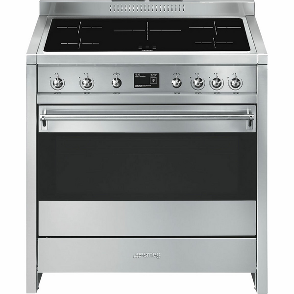 Smeg 90cm Classic Aesthetic Pyrolytic Electric Freestanding Oven Stove A1PYID 9 Appliances Online Commercial