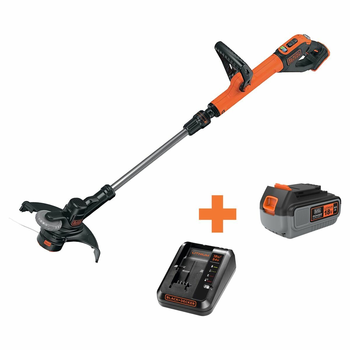 Black Decker 18V 30CM 4.0Ah Powercommand String Trimmer STC1840EPC XE