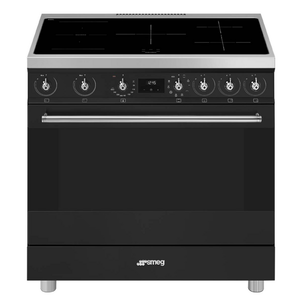 Smeg black freestanding oven new arrivals