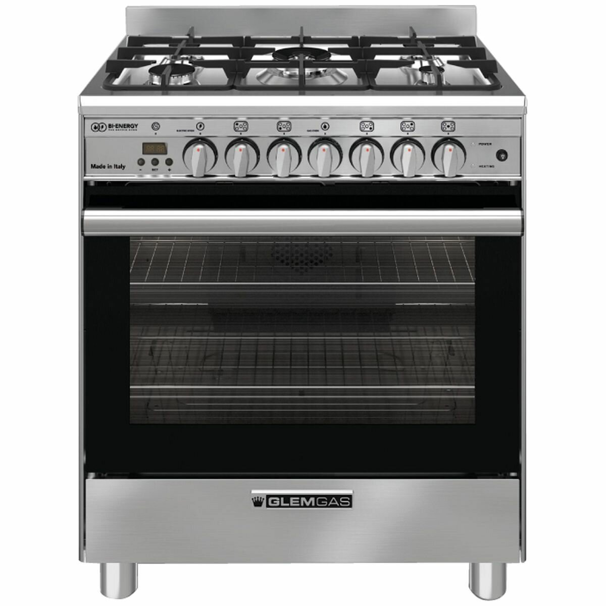 Glem Gas Glem 70cm Gas Bi Energy Dual Fuel Oven Stove GB765DOP Appliances Online Commercial