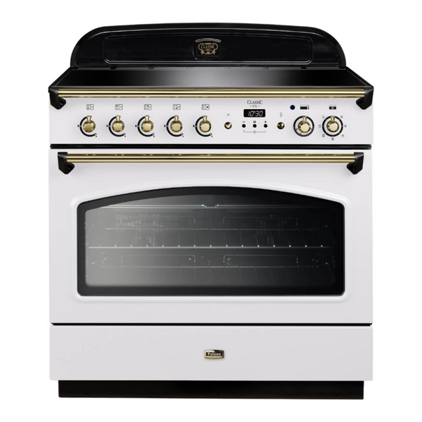 White and brass oven 2025