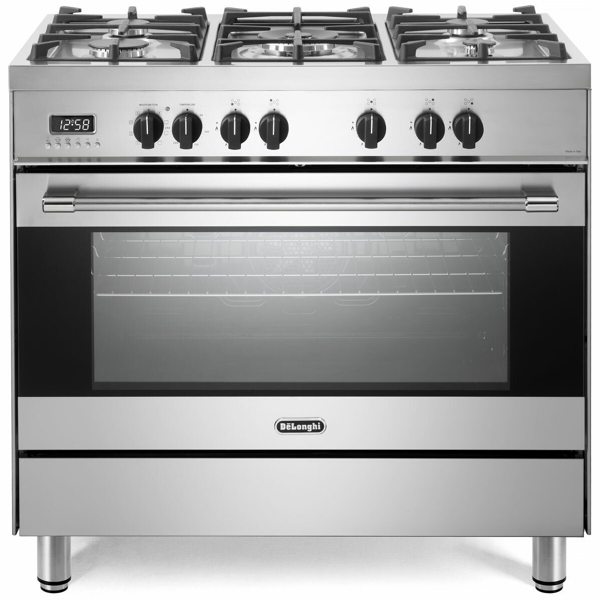 Delonghi 90cm Freestanding Dual Fuel Oven Stove DEF908S Appliances Online Commercial