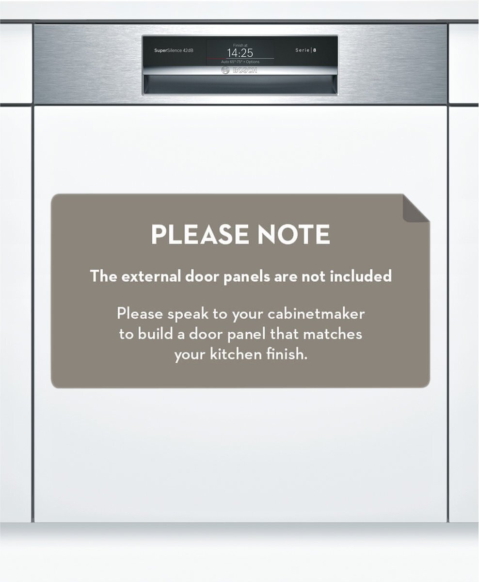Bosch Serie 8 Semi Integrated Dishwasher SMI88TS02A