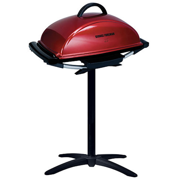 George Foreman Indoor Outdoor Electric BBQ with Grill GGR201RAU Appliances Online Commercial