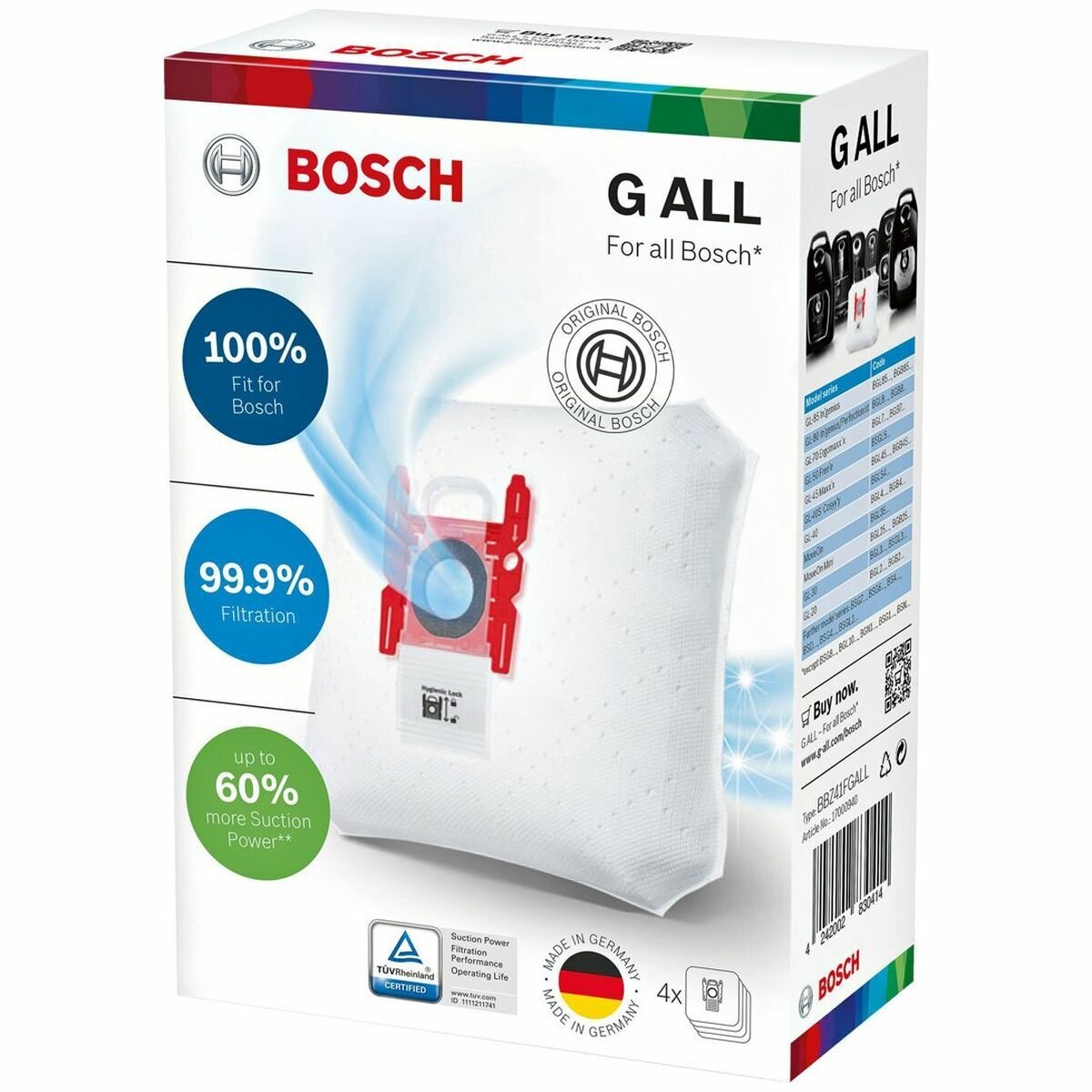 Bosch PowerProtect Dustbag BBZ41FGALL