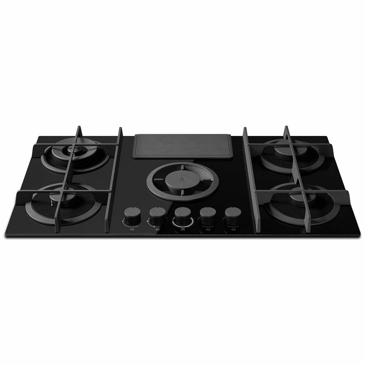 Elica NikolaTesla Flame Gas Cooktop with Integrated Rangehood Filtered NIKOLATESLAFLBLF88 Appliances Online Commercial