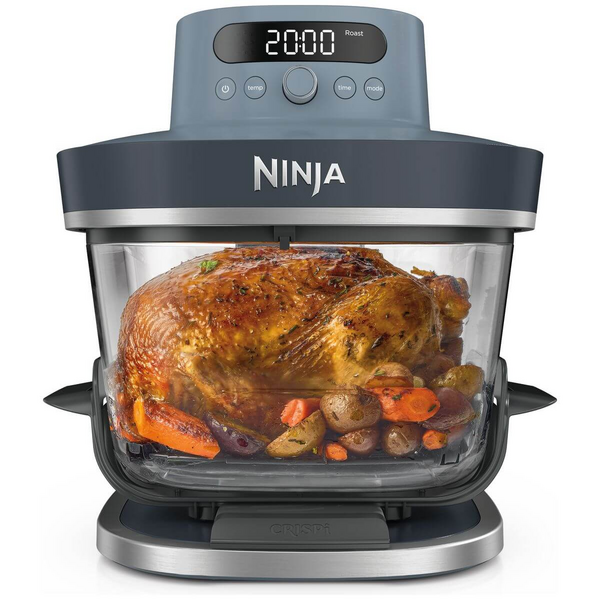 Ninja Crispi Pro 6-in-1 Countertop Glass Air Fryer Cyberspace AS101BLANZ