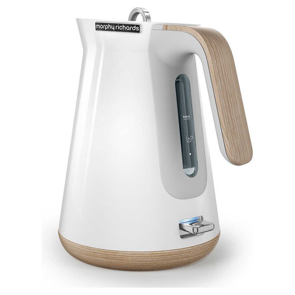 white scandi kettle and toaster