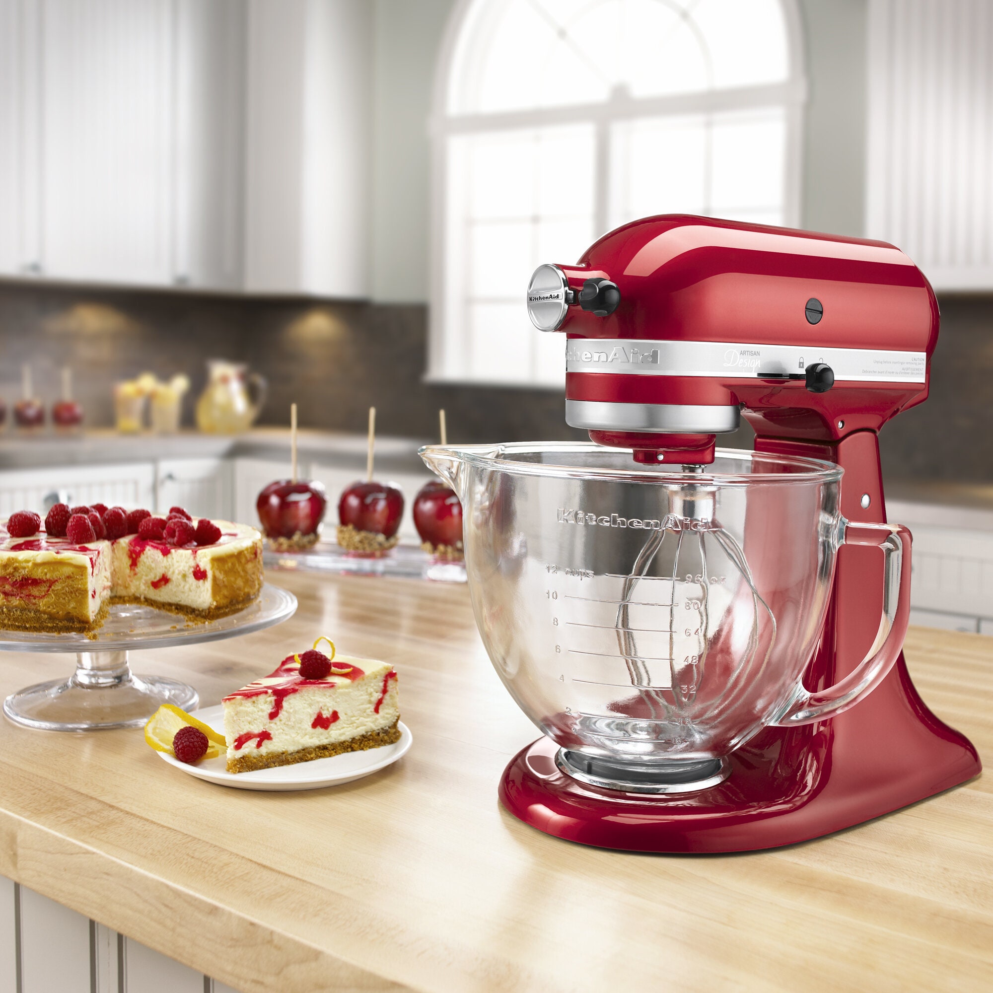 candy apple red kitchen aid mixer