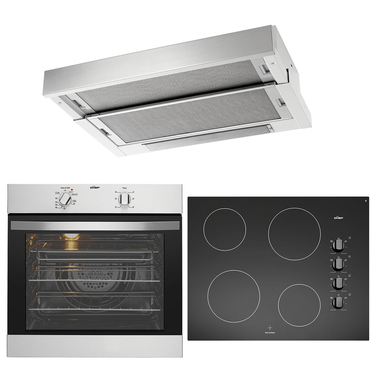 chef slideout rangehood