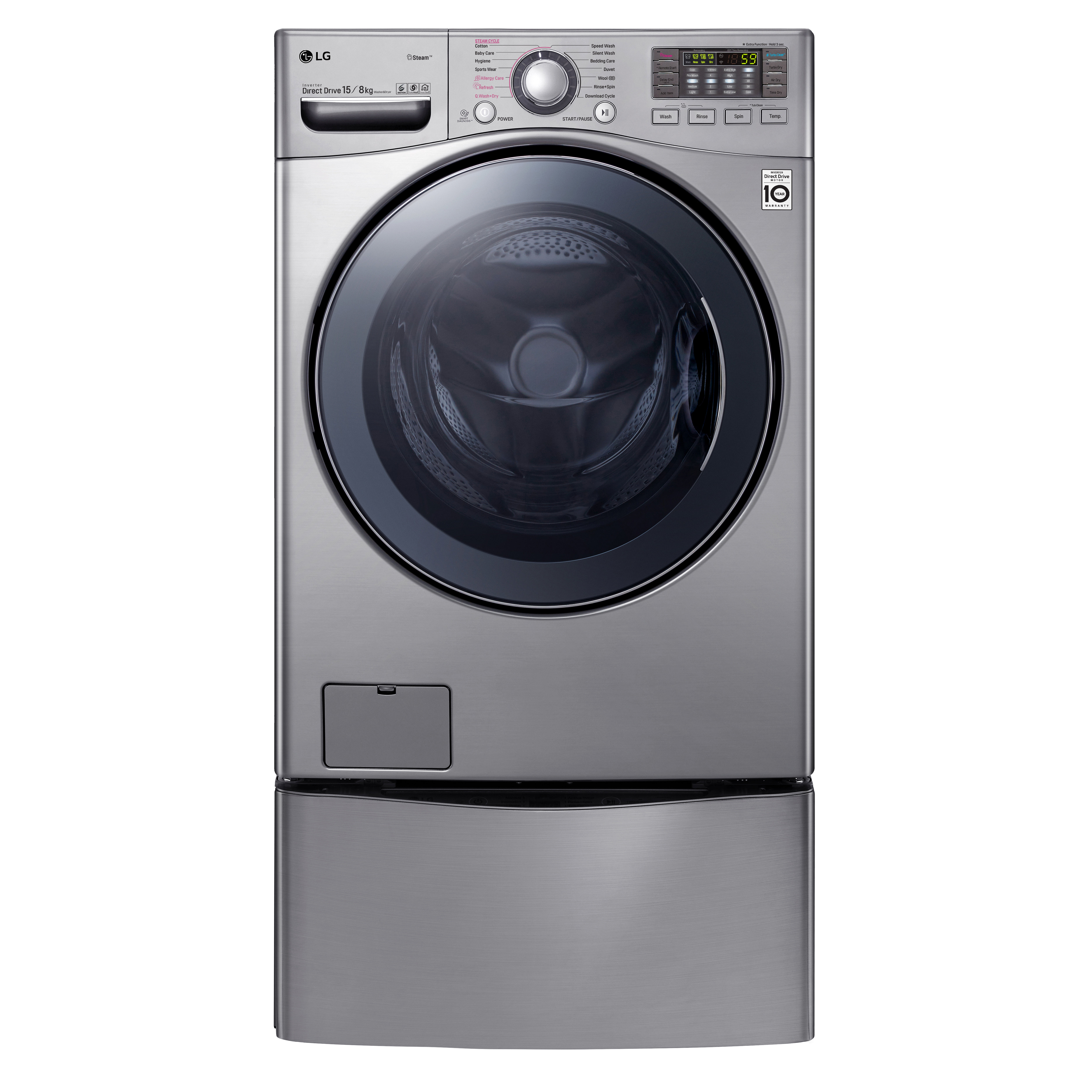 Lg Twinwash With Truesteam 15kg 8kg Washer Dryer Combo With Miniwasher Twin171215s Appliances Online Commercial