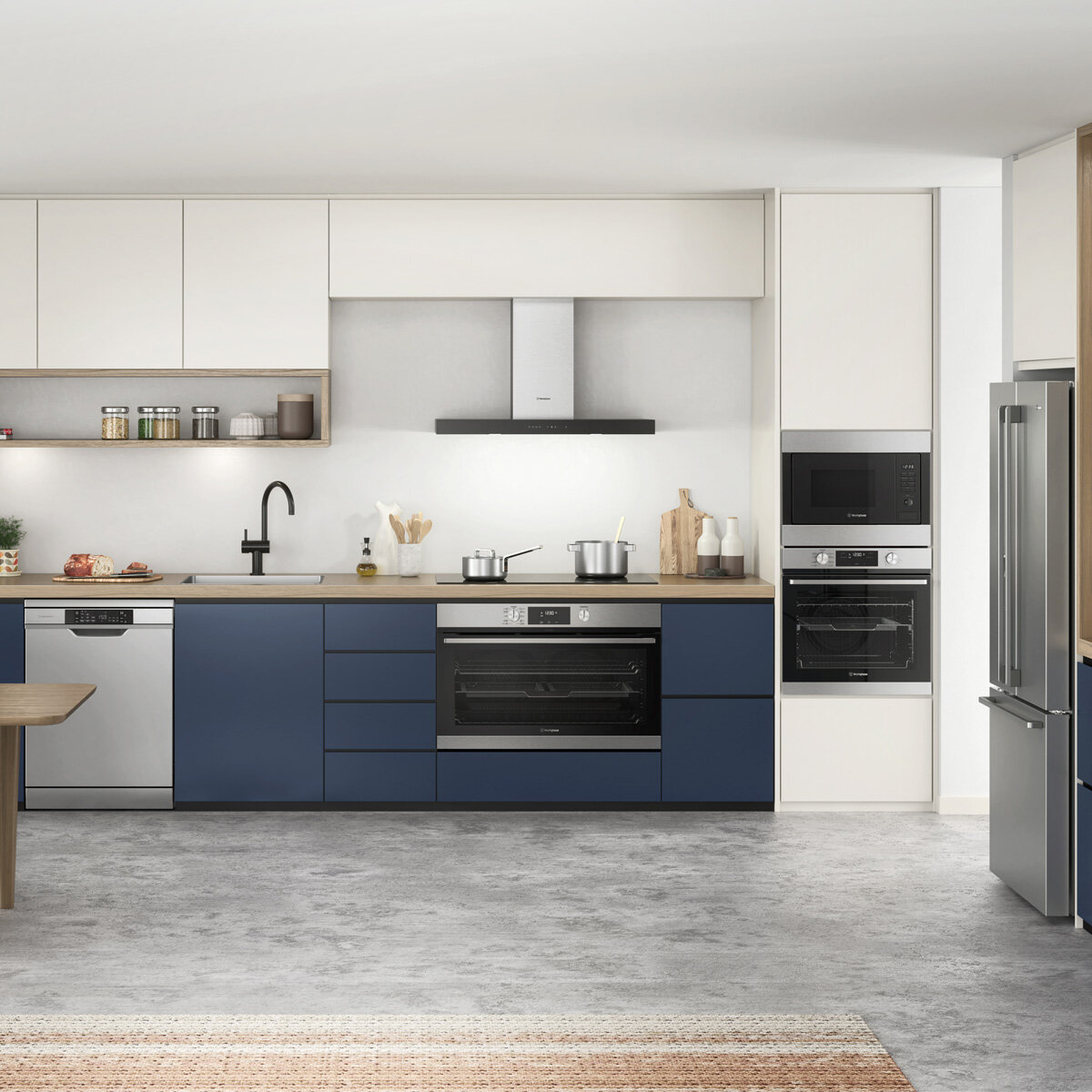 canopy rangehood in kitchen