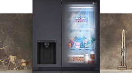 LG 635L Side By Side Refrigerator - GS-D600PLC - Factory Second